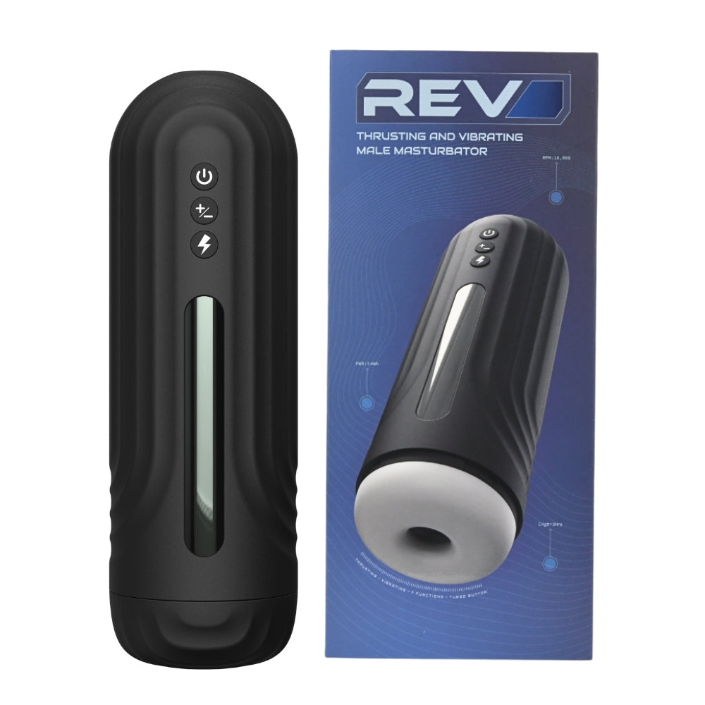 Rev thrusting and vibrating male masturbator - male masturbators peaches and screams