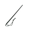 Rimba black leather cane whip 62cm bdsm impact toy - peaches and screams