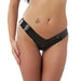 Rimba Black Rubber Secrets Thong - Medium - Peaches and Screams