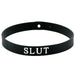 Rimba Black Silicone Adjustable Slut Collar - Peaches and Screams