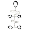 Rimba leather neck wrist and ankle bondage restraints - peaches and screams