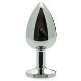 Rimba luxury stainless steel diamond butt plug 3.8 inch - peaches and screams