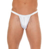Rimba men’s white g-string with small pouch and elastic waistband - peaches and screams