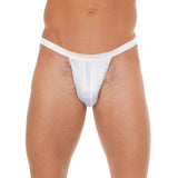Rimba men’s white g-string with small pouch and elastic waistband - peaches and screams