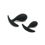 Rimba silicone black duo anal plug set - peaches and screams