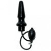 Rimba silicone black inflatable 8 inch butt plug - peaches and screams