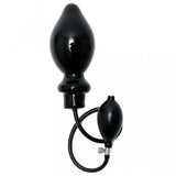 Rimba silicone black inflatable 8 inch butt plug - peaches and screams