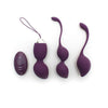 Rimba silicone purple rechargeable vibrating kegel ball set - peaches and screams