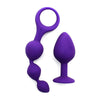 Rimba silicone purple small anal pleasure kit for beginners - peaches and screams