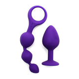 Rimba silicone purple small anal pleasure kit for beginners - peaches and screams