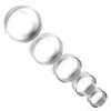 Rimba stainless steel silver 1.5 inch thin cock ring - peaches and screams