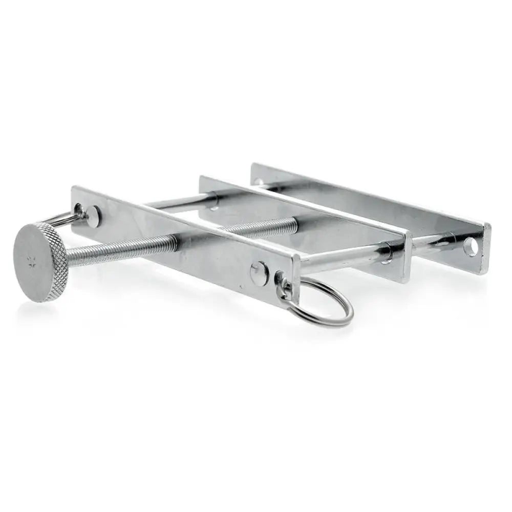Rimba stainless steel silver penis and ball crusher - peaches and screams