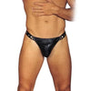 Rimba ultra soft leather g-string with adjustable straps - peaches and screams