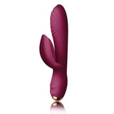 Rocks off 7.25 inch silicone rechargeable rabbit vibrator - peaches and screams