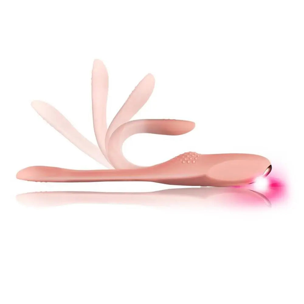 Rocks off 8.5 inch dual motors pink rechargeable vibrator - peaches and screams