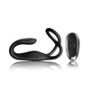 Rocks off silicone black rechargeable cock ring anal stim - peaches and screams