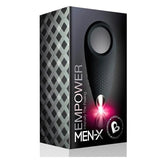 Rocks off silicone black rechargeable vibrating cock ring - peaches and screams