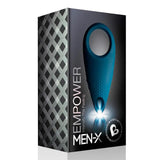 Rocks off silicone blue rechargeable vibrating cock ring - peaches and screams
