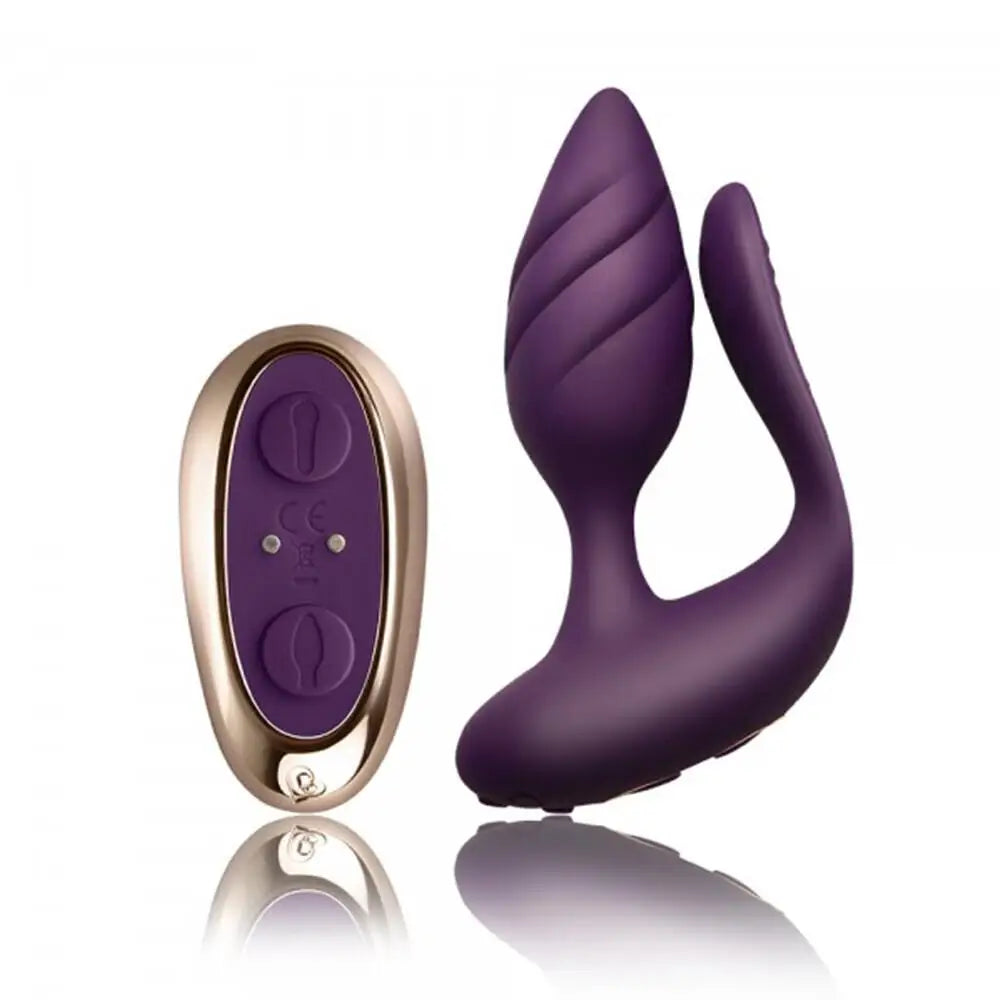 Rocks off silicone purple multi-speed g-spot vibrator - peaches and screams