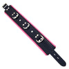 Rouge garments adjustable black and pink padded collar - peaches and screams