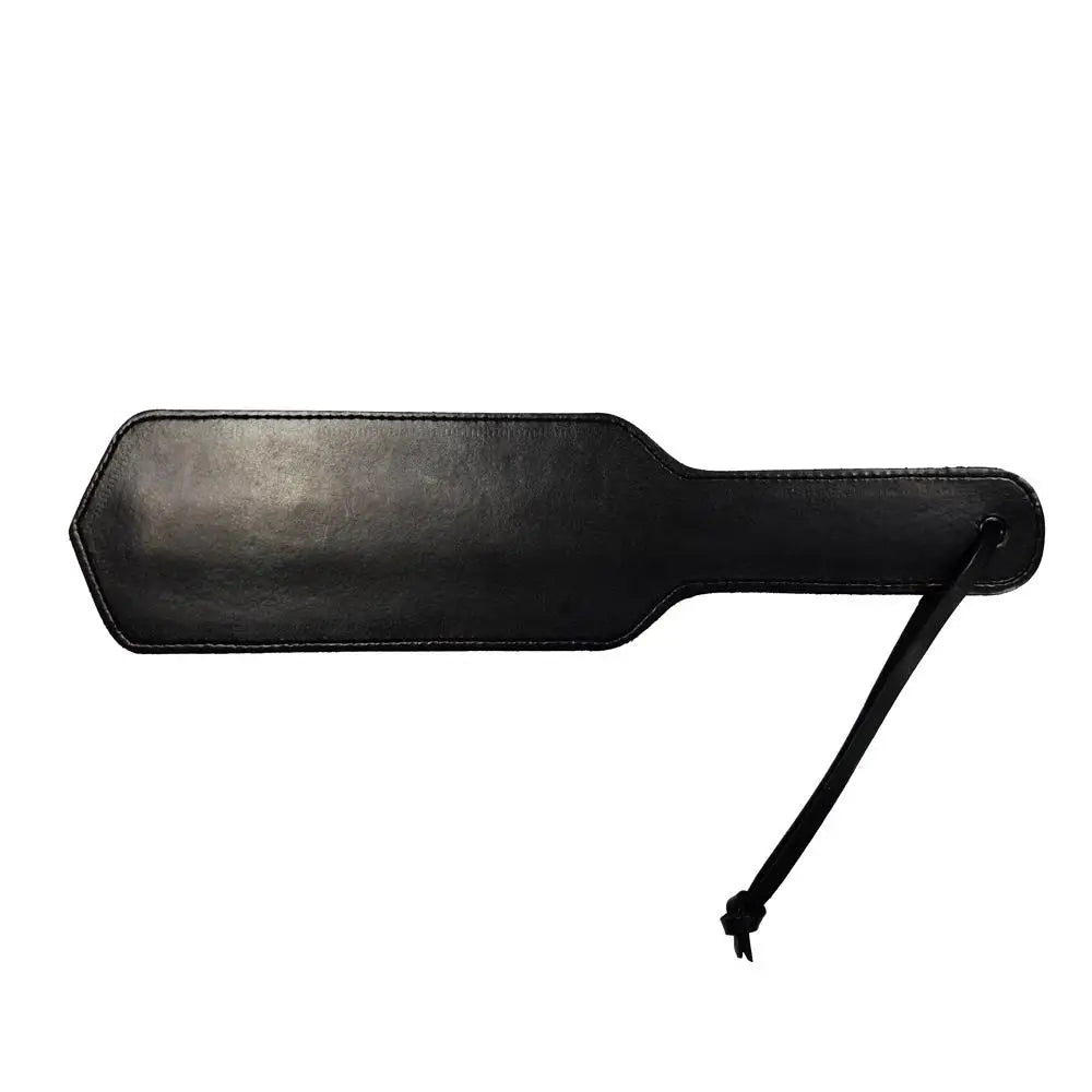 Rouge garments black and red leather bondage paddle - peaches and screams