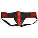 Rouge Garments Black and Red Leather Jockstrap for Men - Small - Peaches and Screams