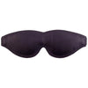 Rouge garments large black leather bondage eye mask buckles - peaches and screams