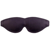 Rouge garments large black leather bondage eye mask buckles - peaches and screams