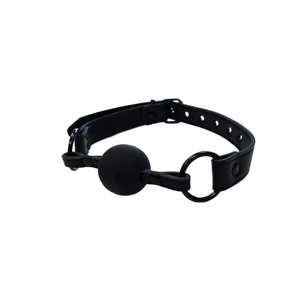 Rouge garments leather bondage gag for bdsm couples - peaches and screams