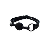 Rouge garments leather bondage gag for bdsm couples - peaches and screams