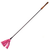 Rouge garments pink bondage riding crop with leather grip - peaches and screams