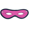 Rouge garments pink open eye leather bondage mask - peaches and screams