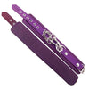 Rouge garments purple leather wrist cuffs with buckles - peaches and screams