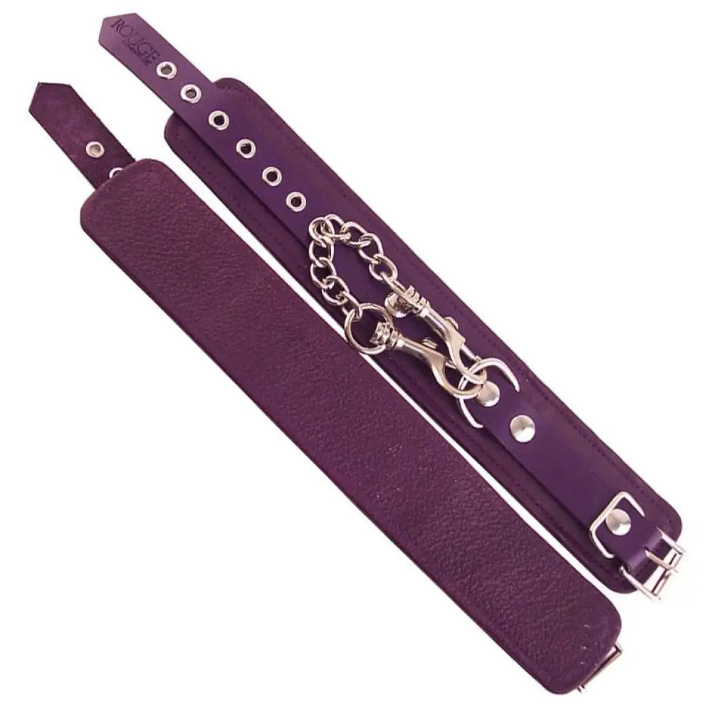 Rouge garments purple padded ankle cuff restraints - peaches and screams