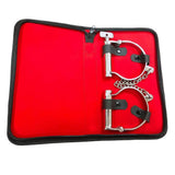 Rouge garments stainless steel silver bondage ankle shackles - peaches and screams