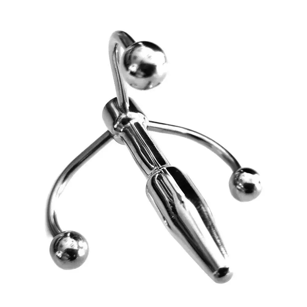 Rouge garments stainless steel silver penis plug 2 inch - peaches and screams