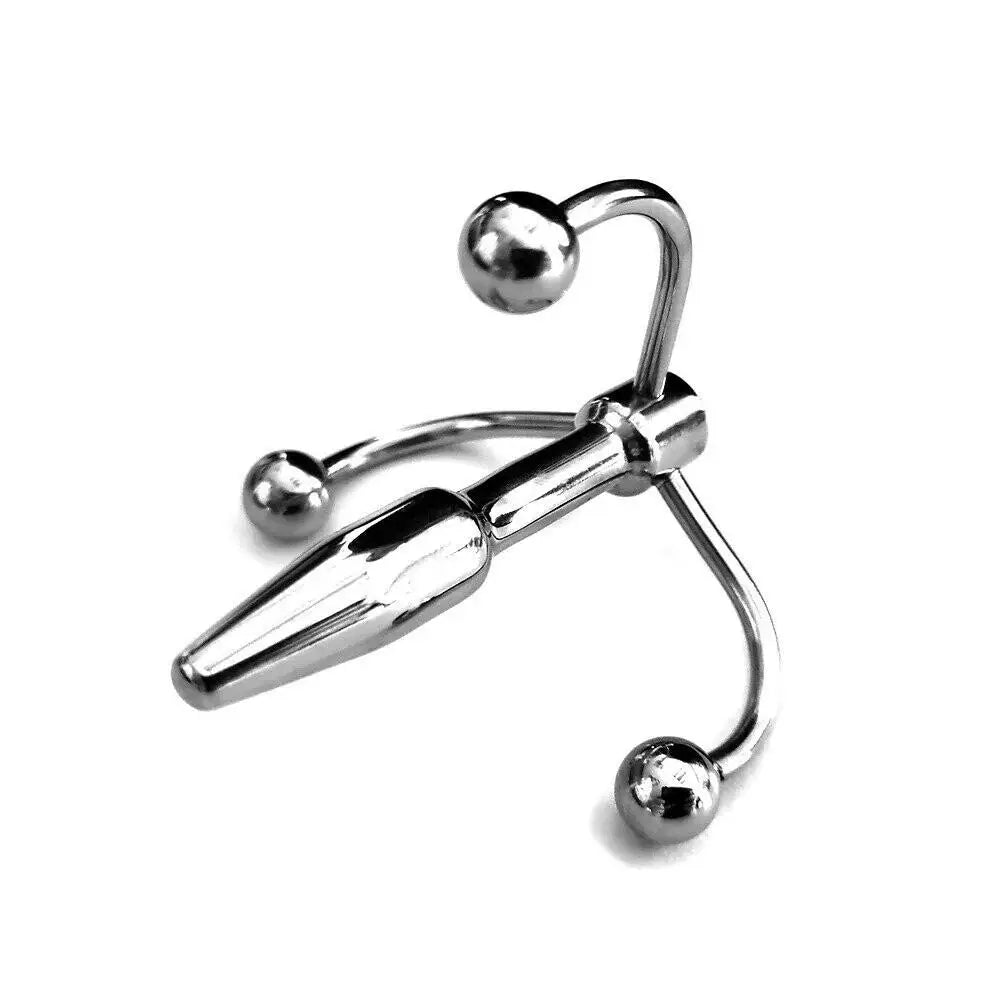 Rouge garments stainless steel silver penis plug 2 inch - peaches and screams