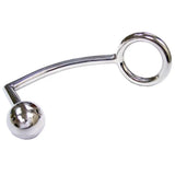 Rouge stainless steel cock ring with anal probe - peaches and screams