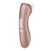 Satisfyer Pro 2 Silicone Gold Rechargeable Clitoral Vibrator - Peaches and Screams