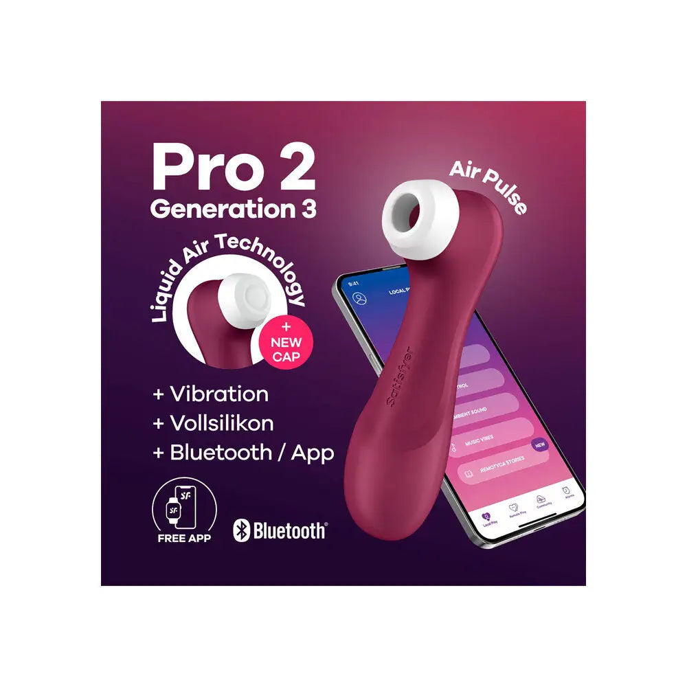 Satisfyer Pro 2 Silicone Purple Multi Speed Rechargeable Clitoral Vibrator - Peaches and Screams