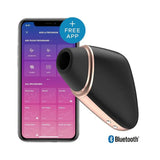 Satisfyer pro silicone black app enabled clitoral vibrator - peaches and screams
