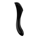 Satisfyer pro silicone black rechargeable mini vibrator - peaches and screams