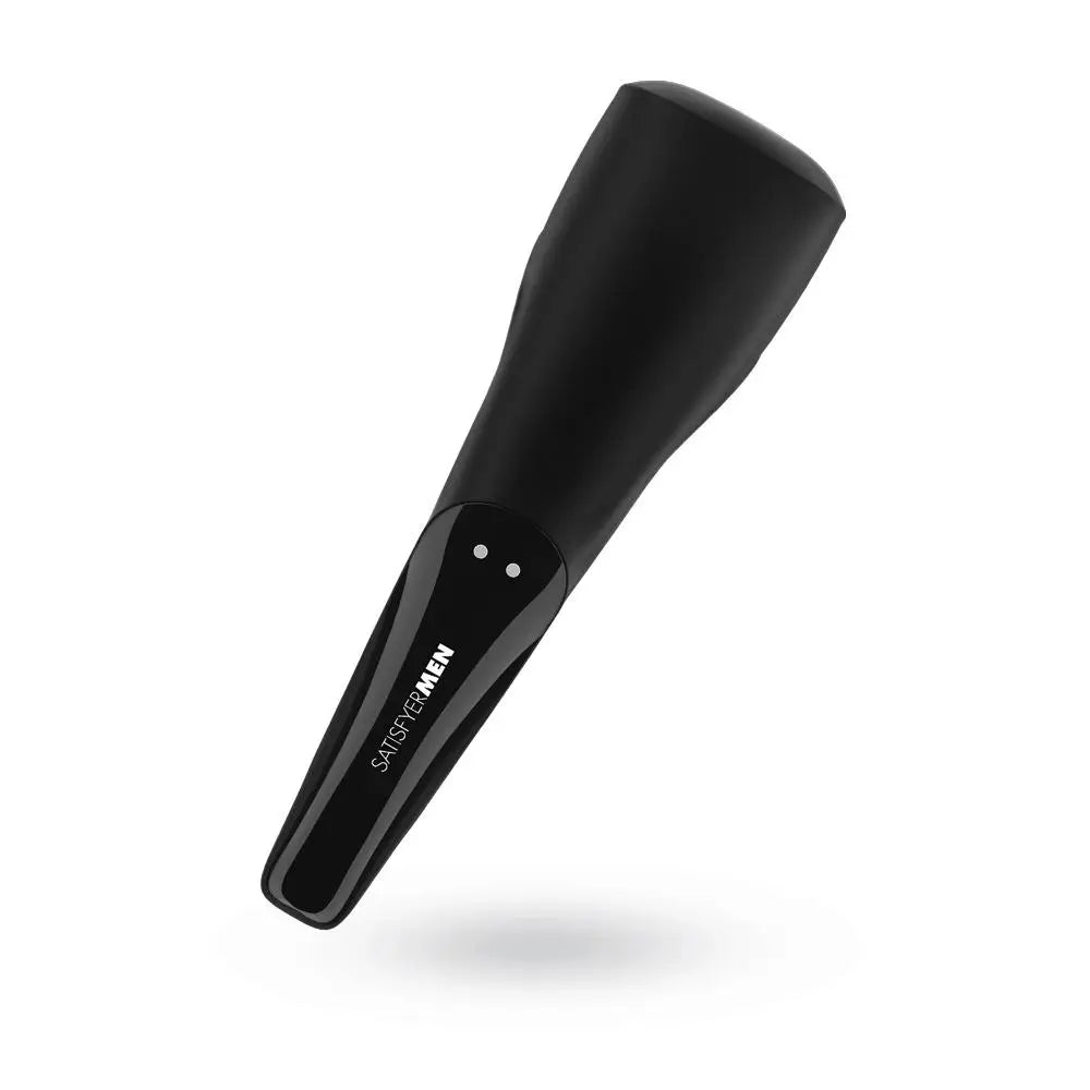 Satisfyer pro silicone black rechargeable wand vibrator - peaches and screams