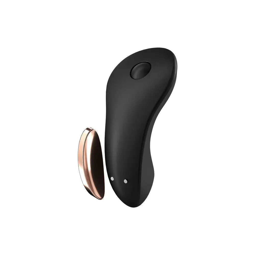 Satisfyer pro silicone black remote control panty vibrator - peaches and screams
