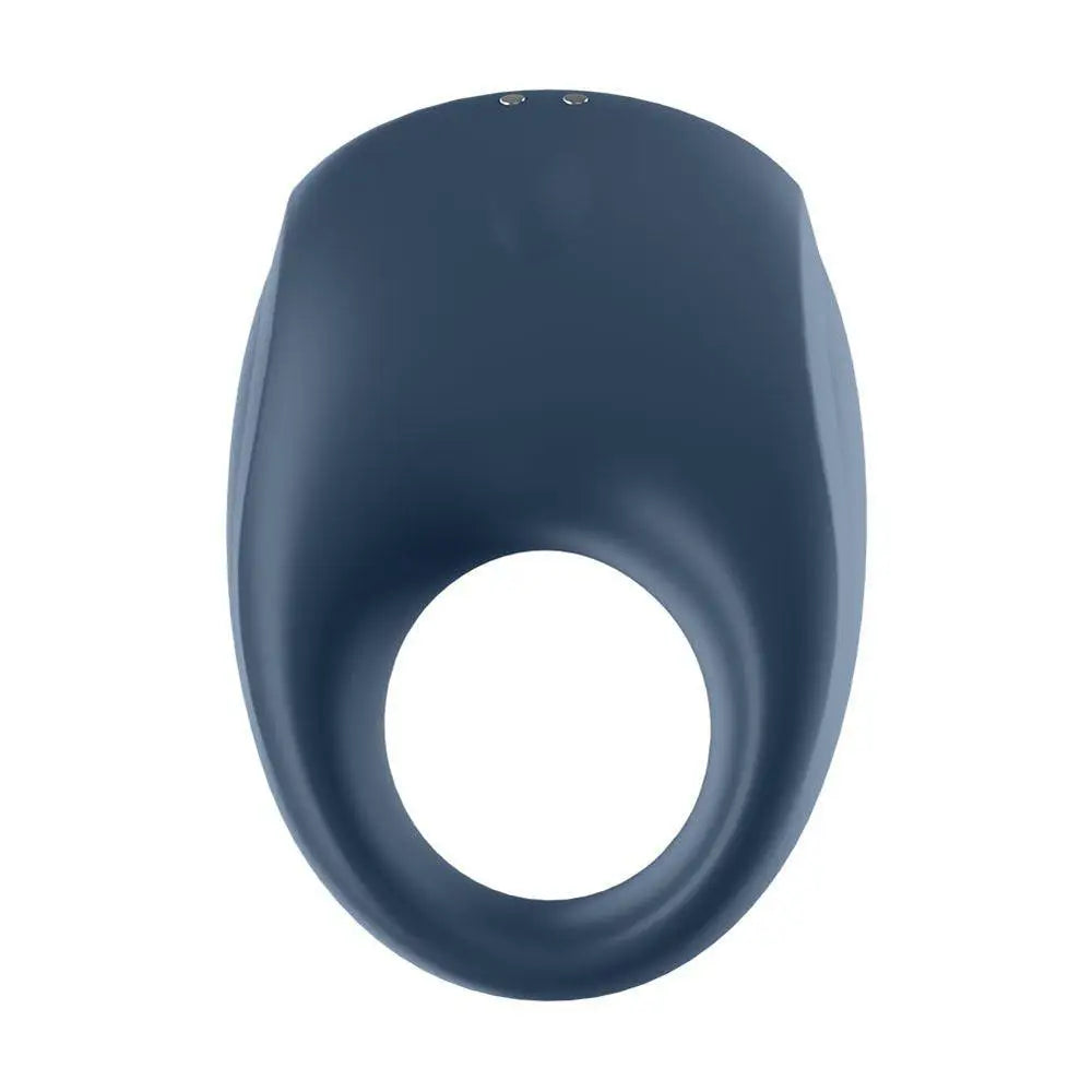 Satisfyer pro silicone blue app vibrating cock ring - peaches and screams