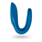 Satisfyer pro silicone blue bendable rechargeable vibrator - peaches and screams