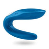 Satisfyer pro silicone blue bendable rechargeable vibrator - peaches and screams