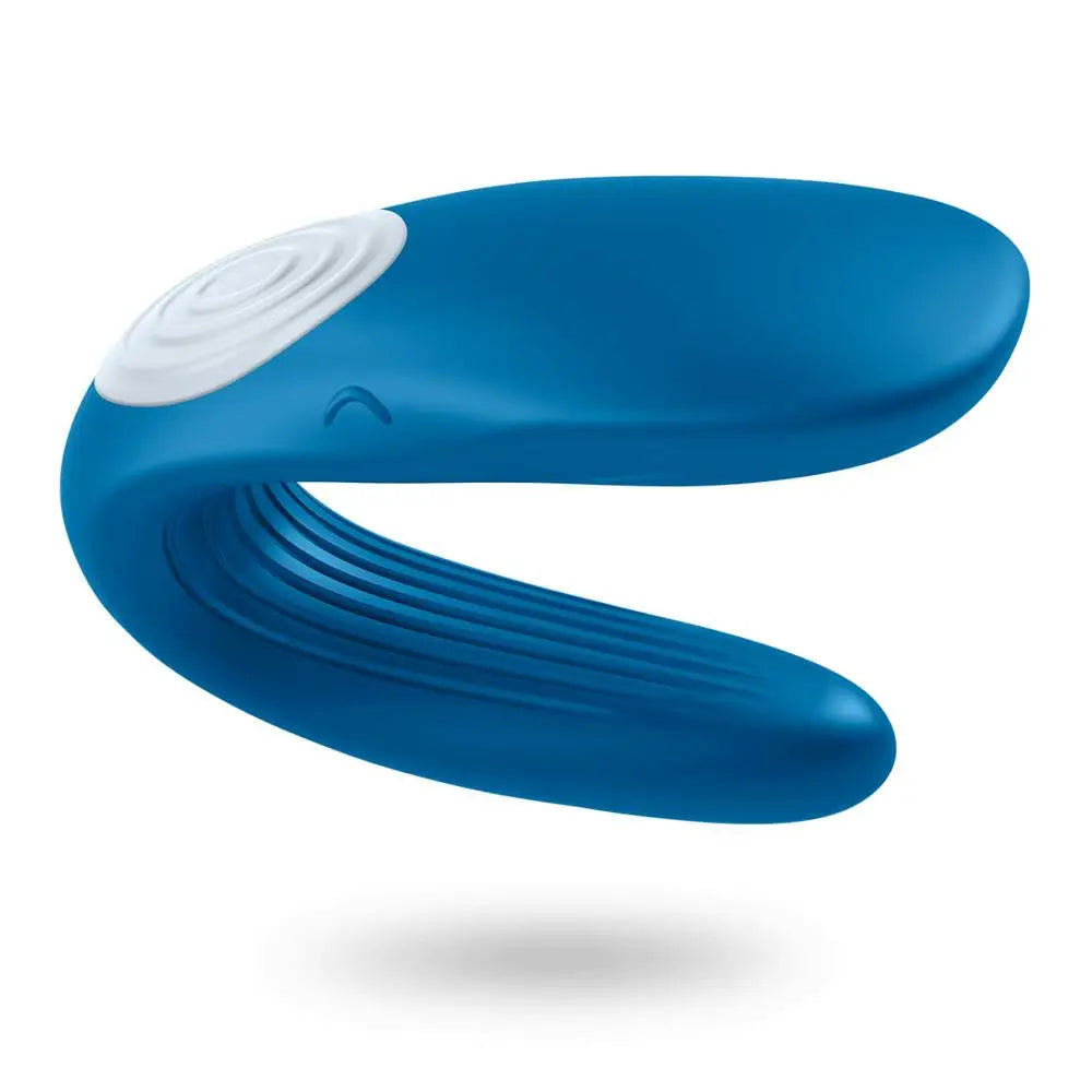 Satisfyer pro silicone blue bendable rechargeable vibrator - peaches and screams