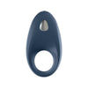 Satisfyer pro silicone blue rechargeable vibrating cock ring - peaches and screams