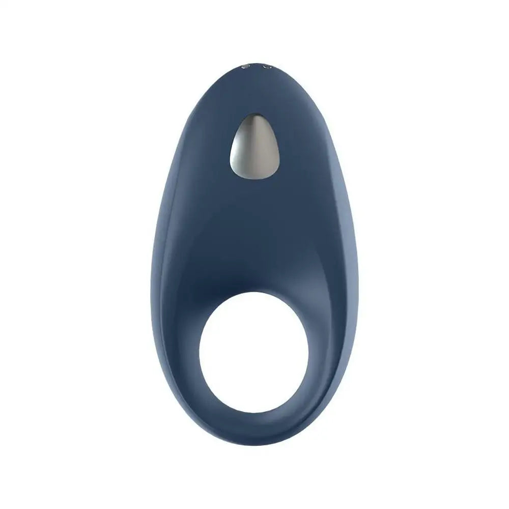 Satisfyer pro silicone blue rechargeable vibrating cock ring - peaches and screams